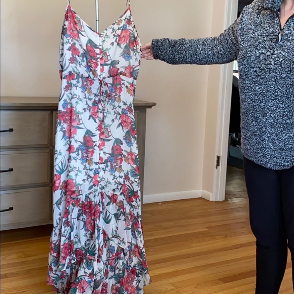 Floral high low dress